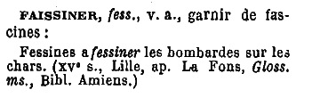 Faissin autour d'un canon