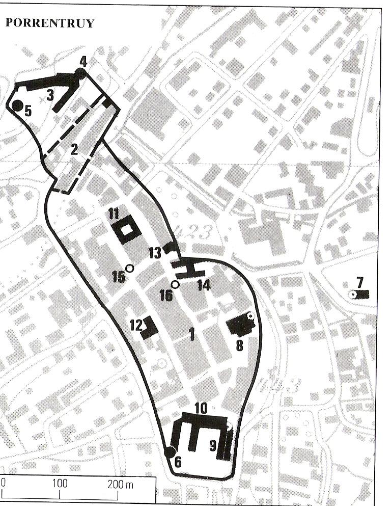 Plan de Porrentruy, vieille ville