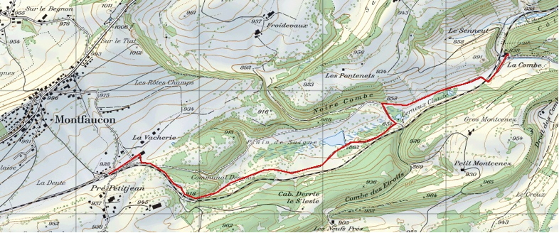 Pré Petitjean - Plain de Saigne - La Combe